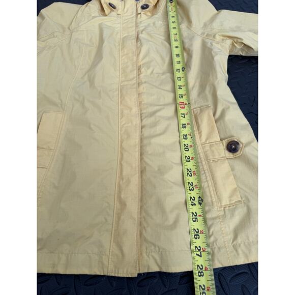 The North Face Yellow Hooded Rain Jacket Windbreaker Womens M Lightweight - Picture 7 of 10